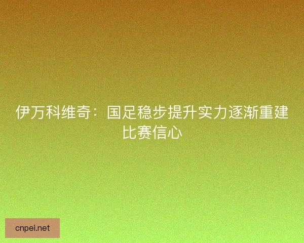 伊万科维奇：国足稳步提升实力逐渐重建比赛信心